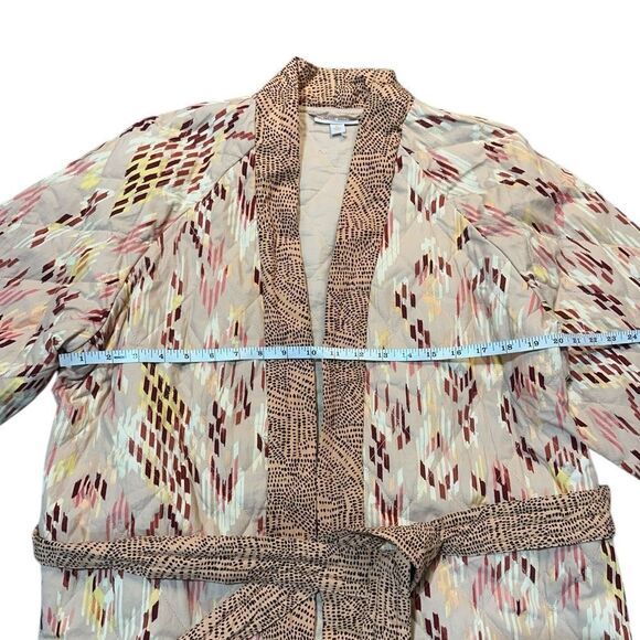 Knox Rose Quilted Kimono Jacket XL Boho Southwestern Print with Belt - Picture 8 of 10